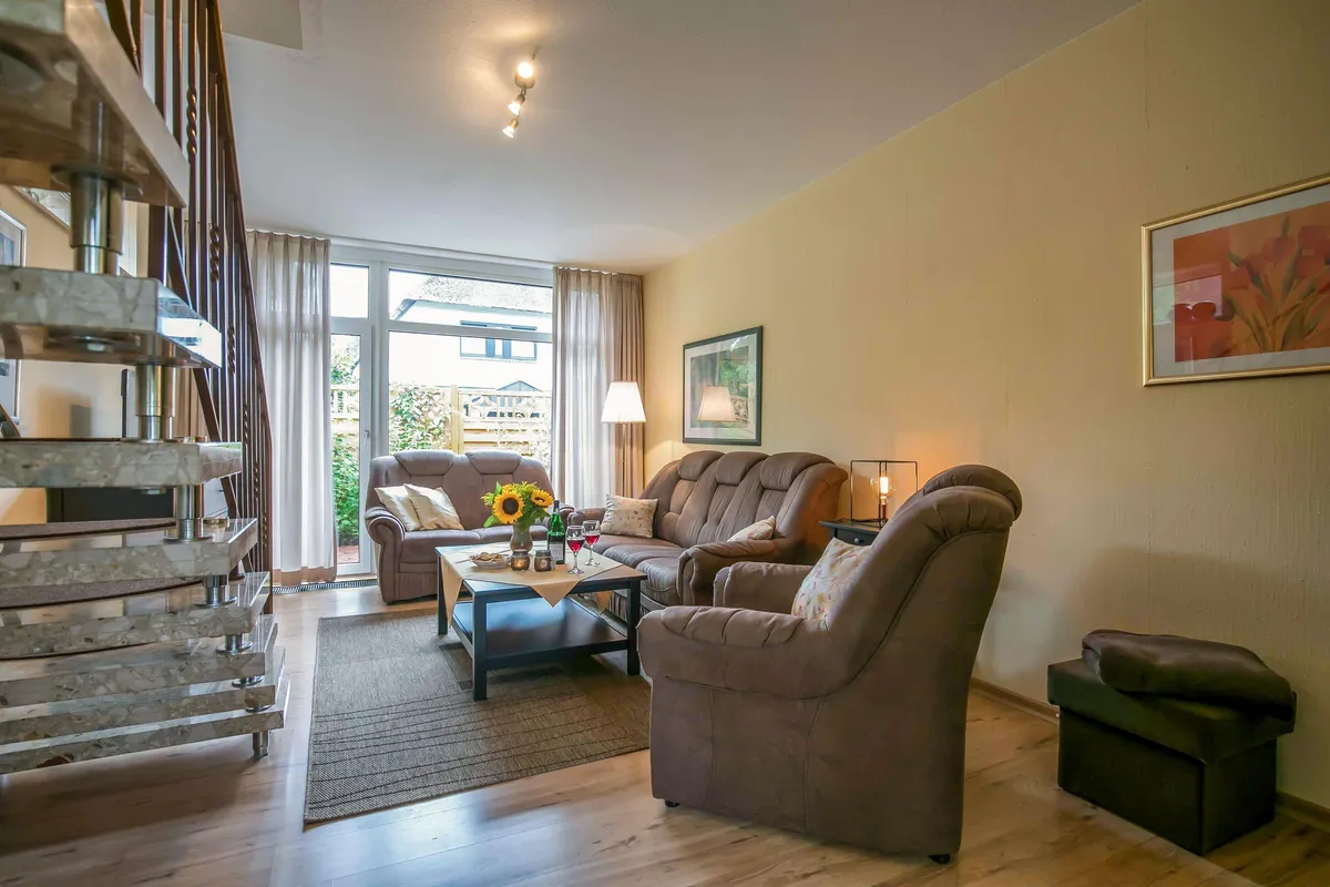 Bäke A – Wohnzimmer, Ferienwohnung in Bad Zwischenahn
