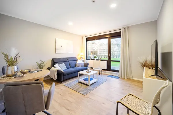 Ankerplatz 1 – Wohnzimmer, Ferienwohnung in Bad Zwischenahn