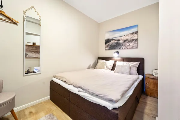 Ankerplatz 1 – Schlafzimmer, Ferienwohnung in Bad Zwischenahn