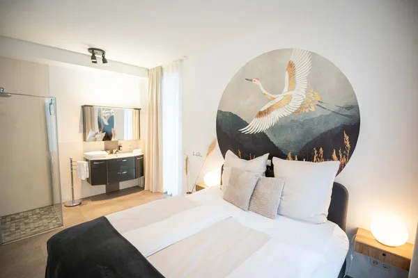 Windbrecher – Schlafzimmer, Ferienwohnung in Bad Zwischenahn