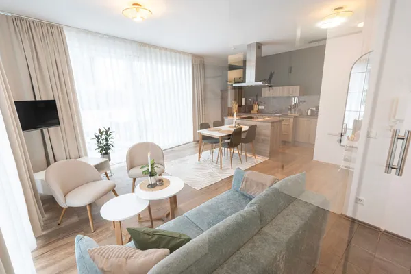 Haus Luft – Wohnzimmer, Ferienwohnung in Bad Zwischenahn