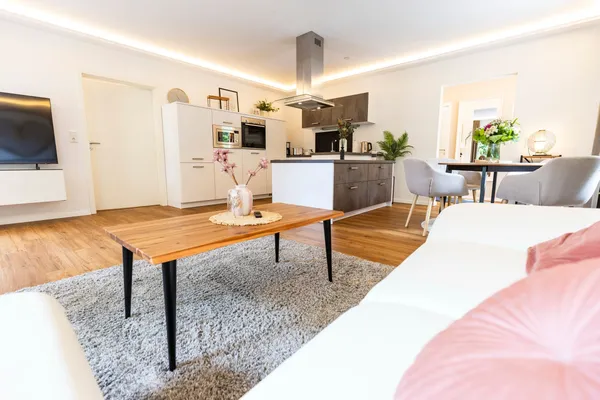 Suite – Wohnzimmer, Ferienwohnung in Bad Zwischenahn